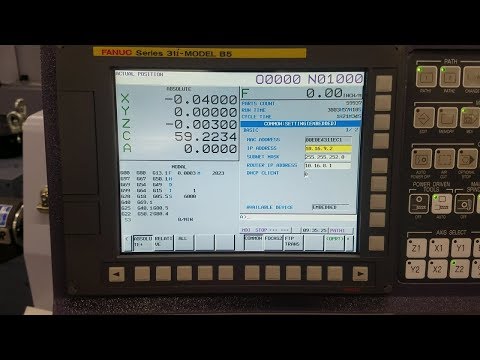 GE Fanuc Series 31i Focas 2 Configuration