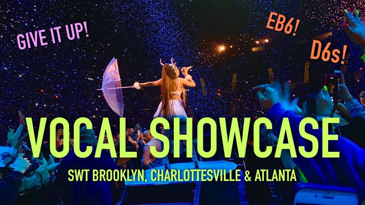 Vocal Showcase Ariana Grande Sweetener Tour Brooklyn Charlottesville Atlanta