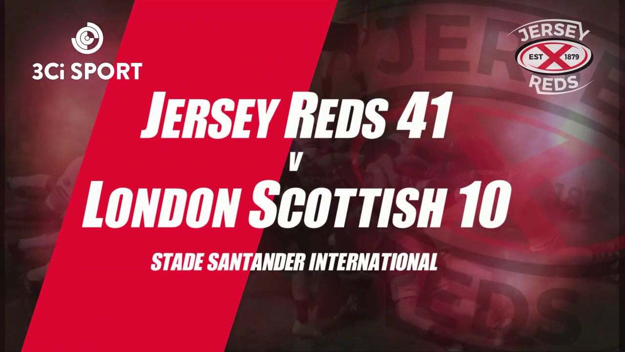 Highlights Jersey Reds 41 v London Scottish 10 - YouTube