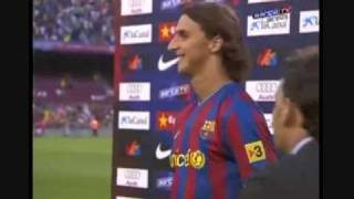 Zlatan ibrahimovic presentation to fc barcelona