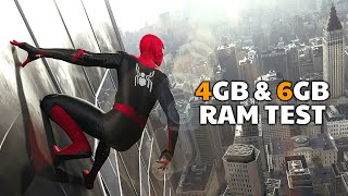 4GB & 6GB Ram Test | Marvel's Spider Man Remastered