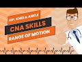 ROM Hip, Knee and Ankle CNA Skill NEW