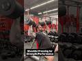 Shoulder pressing for STRENGTH vs. HYPERTROPHY