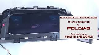 GOLF 8 5H0920340 Mileage solution Poldiag  WORLD FIRST  Golf VIII CLUSTERS
