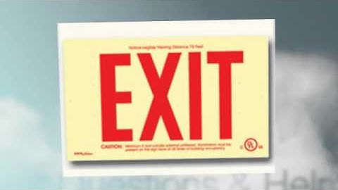 tritium powered exit signs