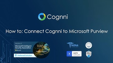 Cognni - How to: Connect to Microsoft Purview
