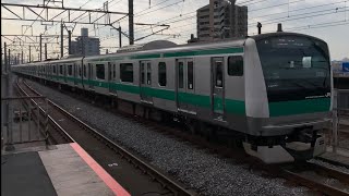 埼京線通勤快速　E233系　戸田公園駅通過