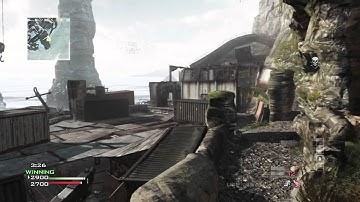 MW3 Aground Random Bad KillCam [New Face Off 2v2 Map]  And He Backed Out :P