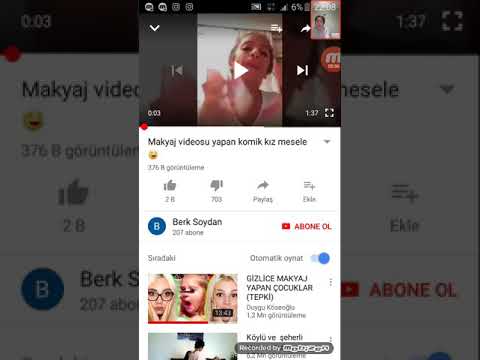 Komik makyaj videosu izledim çok komik (zehra aksu)