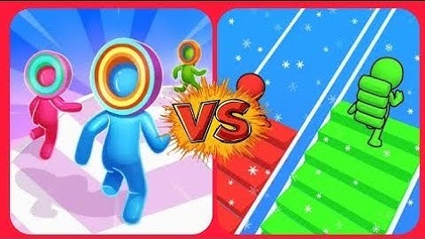 Max Levels Layer Man 3D Vs Bridge Race 3D🎮🧿🔘🔵😋All New Max Update Mobile Gameplay WE21