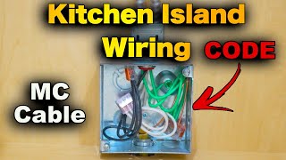 how to wire a kitchen island for receptacles - metal clad (mc) cable installation