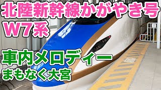 北陸新幹線 W7系 東京行き 車内メロディー まもなく大宮です