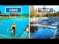 مصور يجد صور بريديه لمنتجع منذ 60 عام قارن كيف كان يبدو فى الماضى وحاليا 