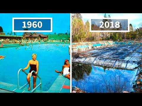 مصور يجد صور بريديه لمنتجع منذ 60 عام قارن كيف كان يبدو فى الماضى وحاليا
