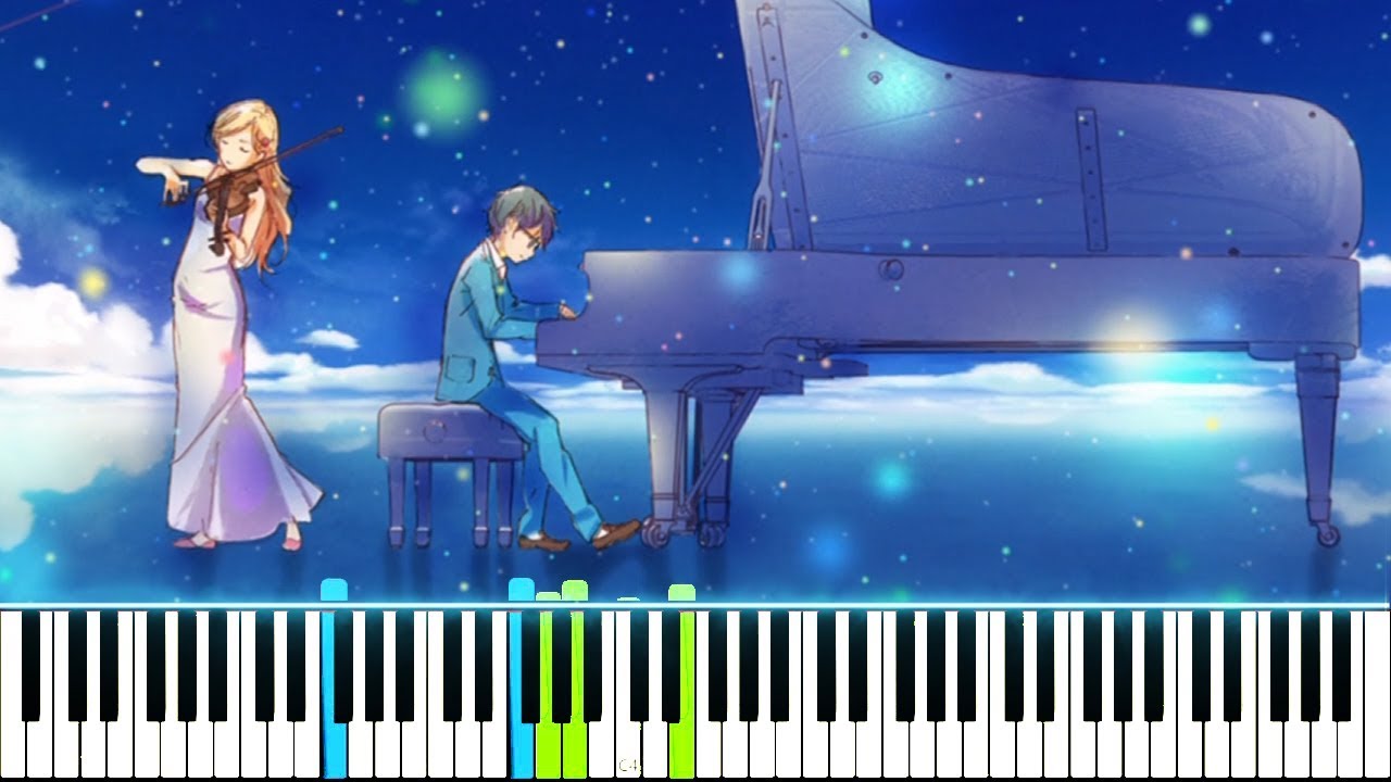 四月は君の嘘 Your Lie In April Ost My Truth Rondo Capriccioso Synthesia Piano Tutorial ピアノ Youtube