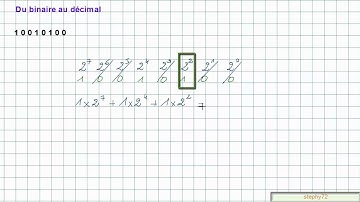 du binaire au décimal et inversement