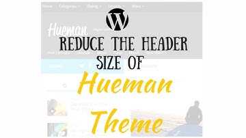 Hueman Theme- Decrease header size