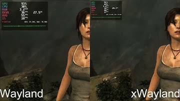 Wayland vs xWayland (wine) | Benchmark - Tomb Raider 📊