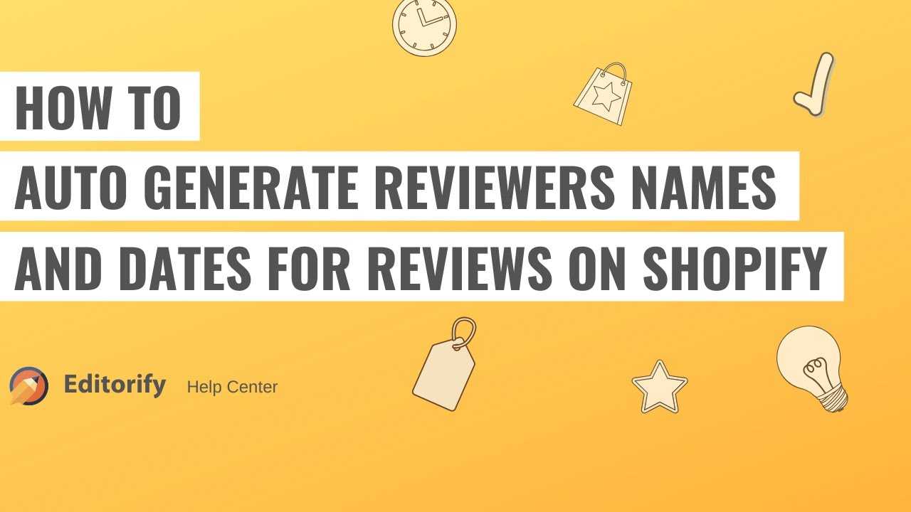 How to auto generate reviewers names and dates for reviews in Shopify