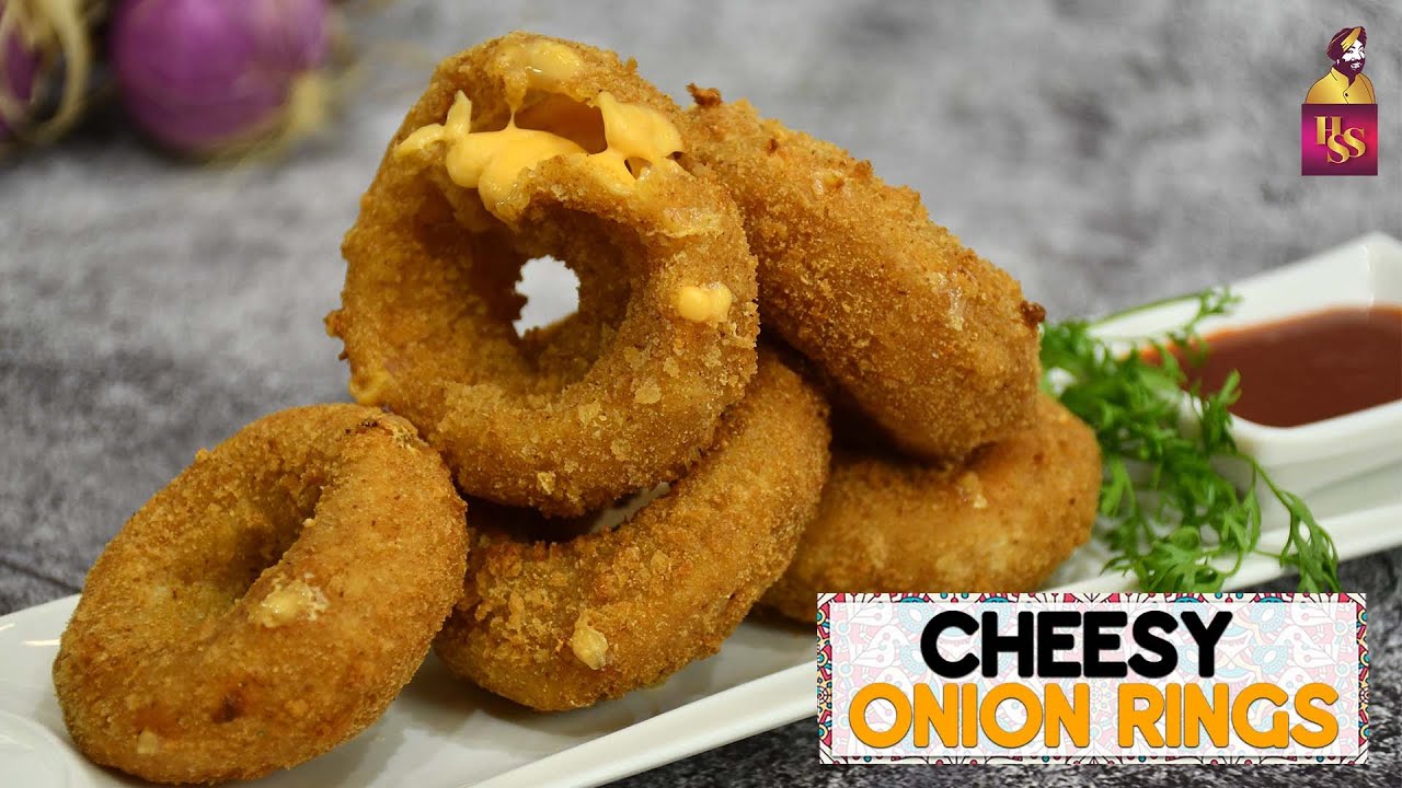 Cheesy Onion Rings Recipe | चीसी अनियन पकोड़ा | Snacks Recipe | Cheesy Onion Pakoda |#ChefHarpalSingh | chefharpalsingh