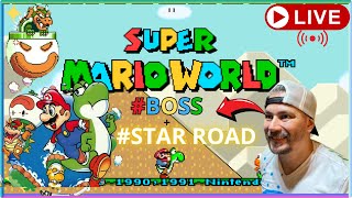 🔴 SUPER MARIO WORLD AO VIVO!! BOSS + STAR ROAD - Desafio Insano!