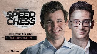 Magnus Carlsen vs Fabiano Caruana | Speed Chess Ch | Peter Leko, Laurent Fressinet & Nils Grandelius