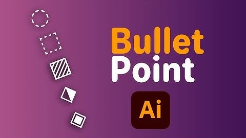 How to Make a Bullet Point in Illustrator