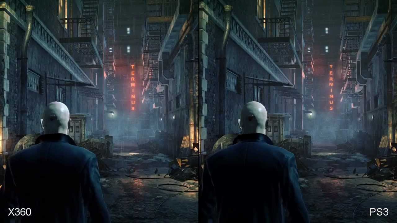Hitman Absolution Xbox 360 vs PS3 vs PC Comparison HD 