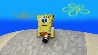 SpongeBob Walk Cycle in Minecraft (EXTRA ANIMATION)