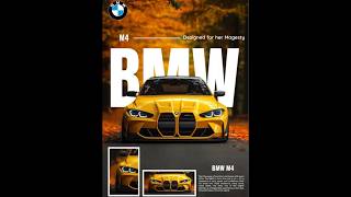 How to Design a Professional BMW Poster in Canva! 🚗I Made a Luxury Car Poster in Canva Totorials