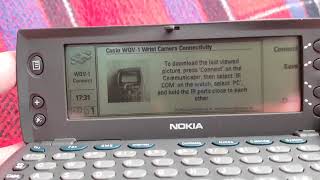 Casio WQV-1 Wrist Camera to Nokia 9110 Communicator via IrDA