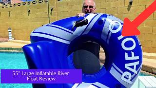 Pool Days Just Got Better! 😍 55 River Float with Backrest & 2 Cup Holders