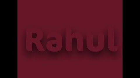 Simple Text Shadow Hover Effect Animation In HTML & CSS