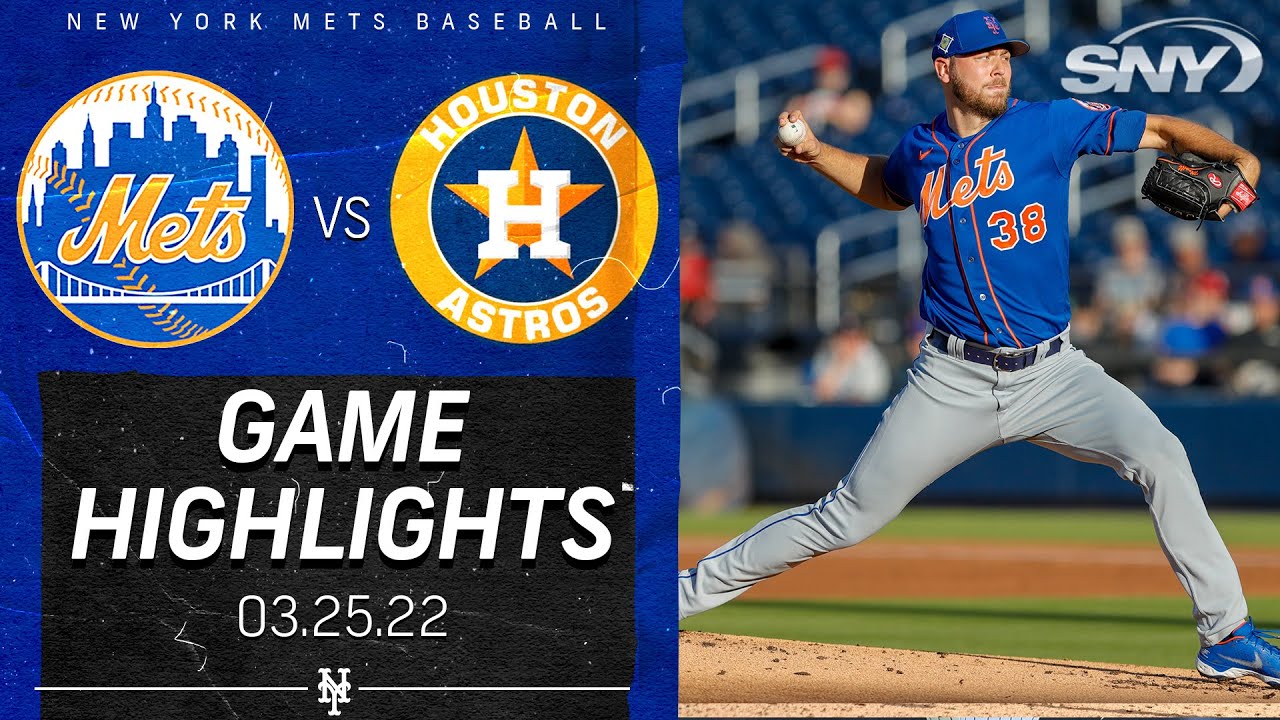 Mets vs Astros Highlights: Tylor Megill Ks 4, Travis Jankowski flashes  leather in loss to Astros 