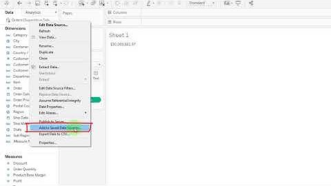 Tableau Tip: Add to Saved Data Sources