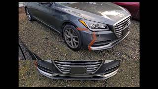 177777 mi front end KMHGN4JE2JU233031 GENESIS G80 2018