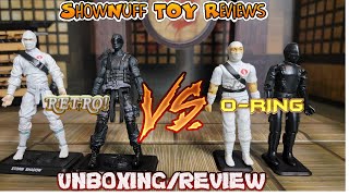 G.I Joe Retro Storm Shadow and Snake Eyes Review 3.75 Vs 4 inch