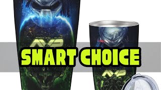 Alien Vs Predator Horror Science Fiction Comics Stainless Steel Tumbler Vacuum Insulated Mugs Therm