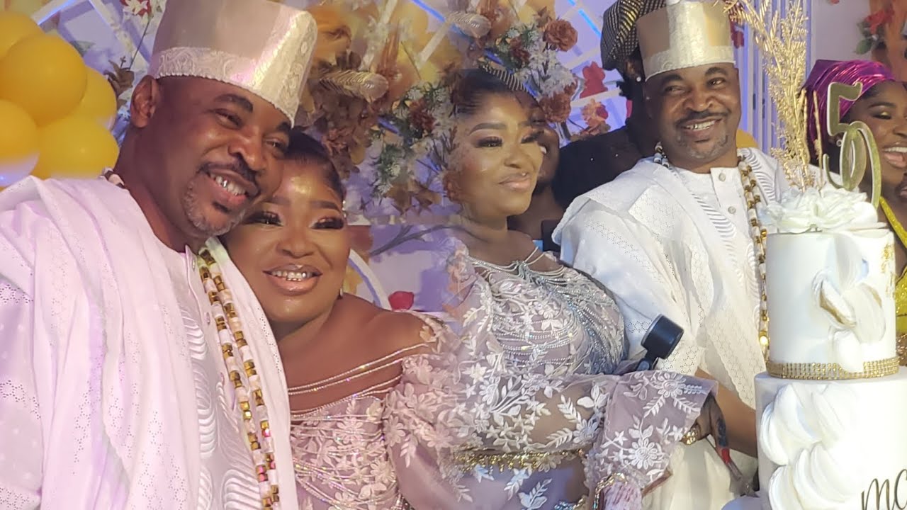 MC Oluomo gifts first wife a car on her 50th birthday
