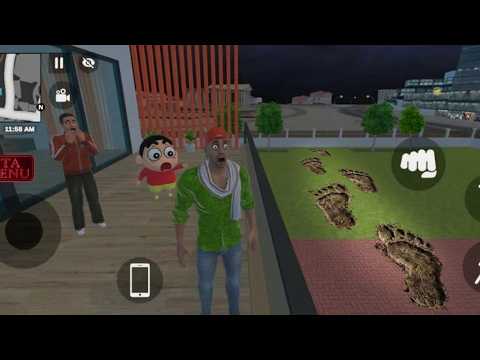 😱👣 Franklin & Shinchan Followed Giant Footprints! 🤯💥 | Indian Theft Auto Simulator