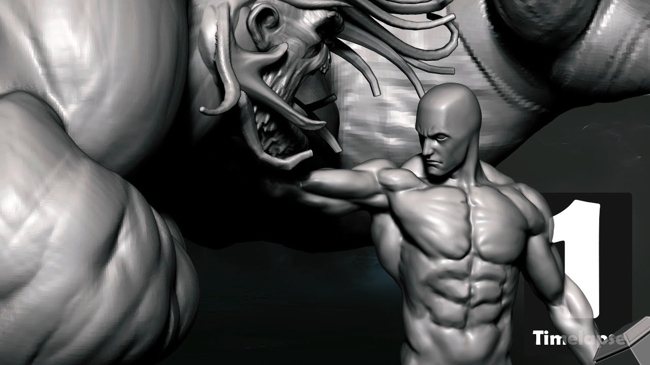 HULK vs SILVER SURFER (Diorama) | Zbrush Sculpt Timelapse 1 | Sergio Hualde ft. Enzo Cz
