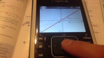 Solving systems by graphing nspire
