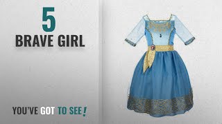Top 10 Brave Girl [2018]: Disney Princess Merida Bling Ball Dress
