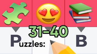 Crossword Challenge | Puzzles 31 - 40 ✏️ [Solution Pictures] [iOS]
