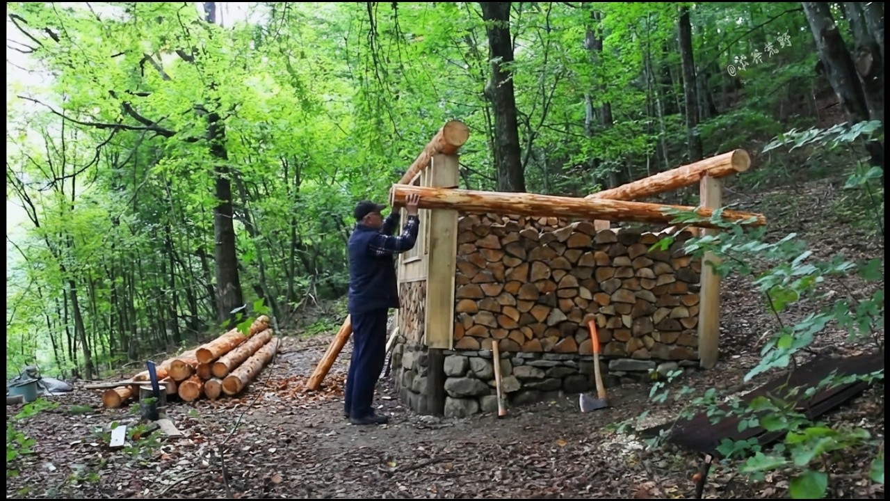 Building the Ultimate Off-Grid Homestead Warm Log Cabin & Outdoor Cooking
