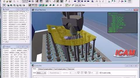 The ICAM UHF cnc simulation for Zimmerman Machine with a M-Torres UHF, cnc simulation