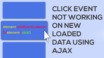 Click Event Not Working On New Loaded Data Using Ajax