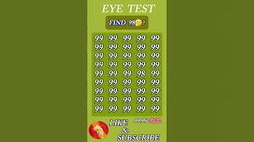 Find 98 where? | Maths Puzzle | #shorts #different #brainteasers #opticalillusion