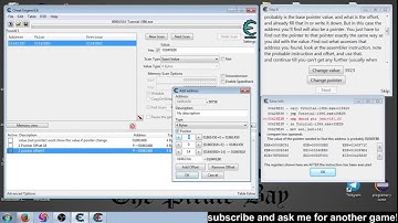 Multilevel pointer & Cheat Table Cheat Engine 6.6