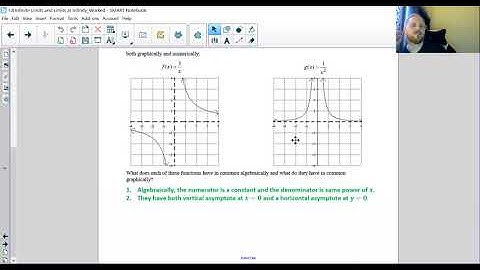 1.8 Infinite Limits and Limits at Infinity